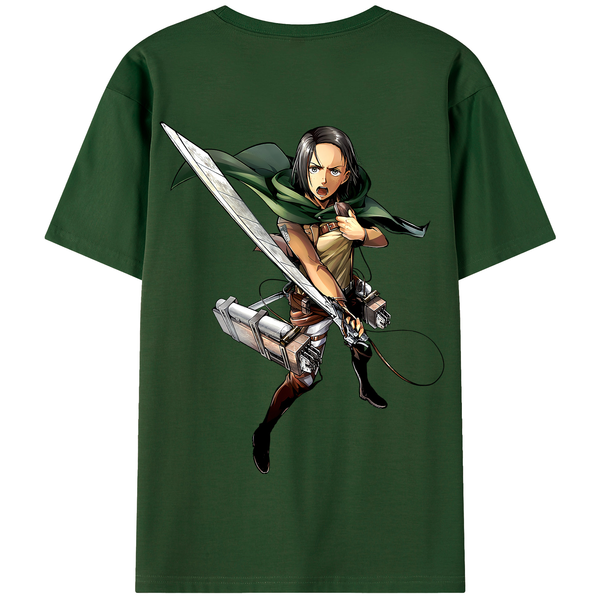 （画像用） 進撃の巨人 Attack on Titan 綿100％半袖Tシャツ（背面プリント）